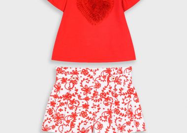 Σετ μπλούζα και σορτς για βρεφικό κορίτσι (6 μηνών - 5 ετών) | ΕΜΠΡΙΜΕ - Energiers - 